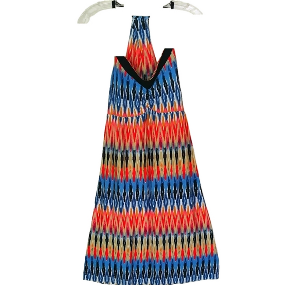 Athleta Razorback Spring Strappy Midi/Maxi Dress Aztec Stripped Stretch Size S - Picture 1 of 7